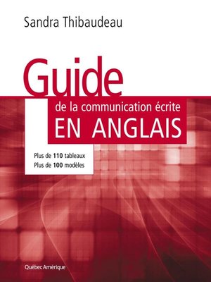 cover image of Guide de la communication écrite en anglais